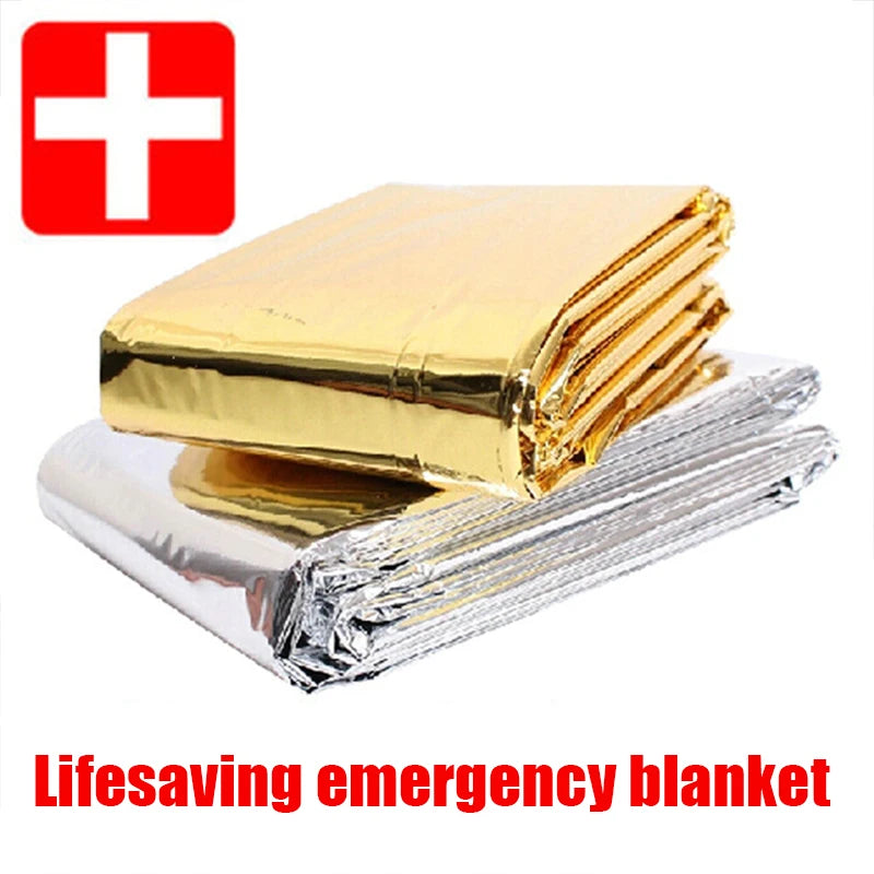 Windproof & Waterproof Emergency Thermal Blanket for Survival - camping nature gear