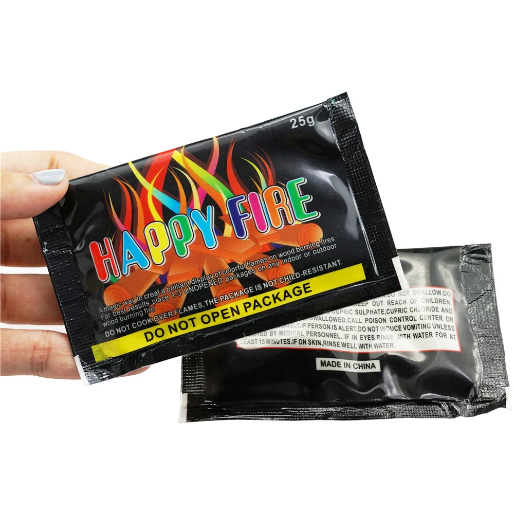 Magic Fire Color Sachets - Colorful Flames for Outdoor Fun - camping nature gear