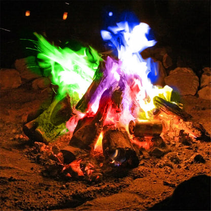 Magic Fire Color Sachets - Colorful Flames for Outdoor Fun - camping nature gear