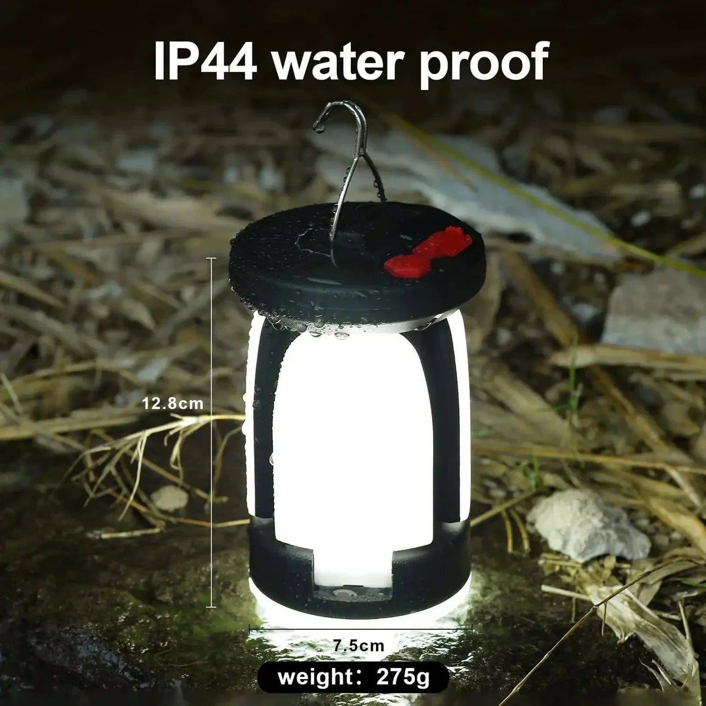 Foldable LED Solar Lantern – 6 Light Modes for Camping