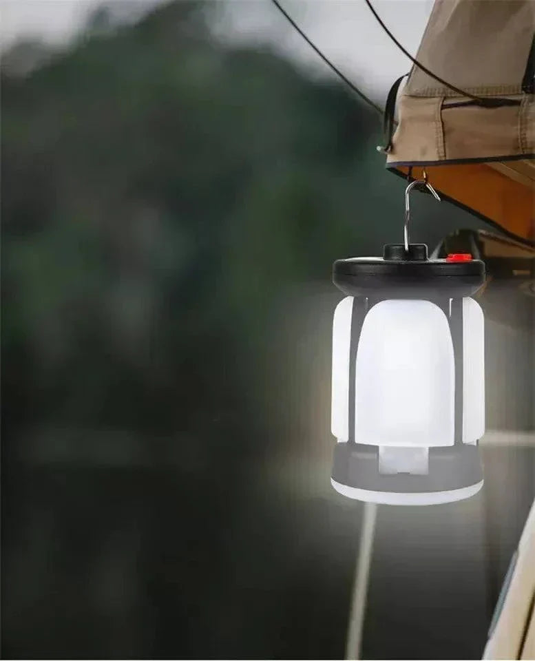 Foldable LED Solar Lantern – 6 Light Modes for Camping