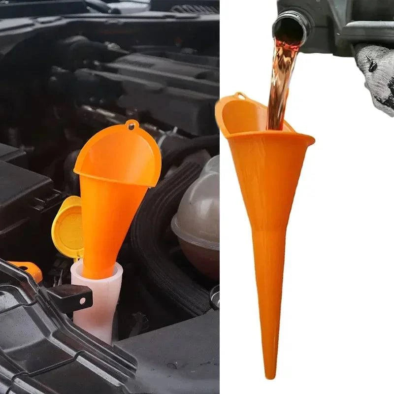 Long Stem Fuel Funnel – Auto & Motorcycle Refueling Tool - camping nature gear