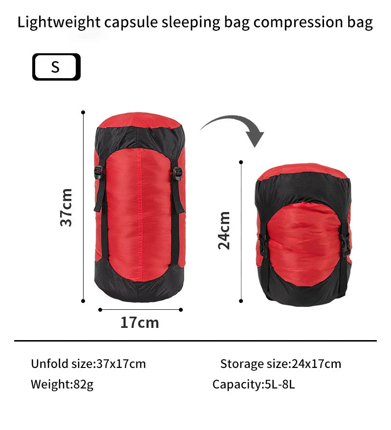 Waterproof Compression Stuff Sack – Lightweight Storage Bag for Sleeping Bags & Gear - camping nature gear