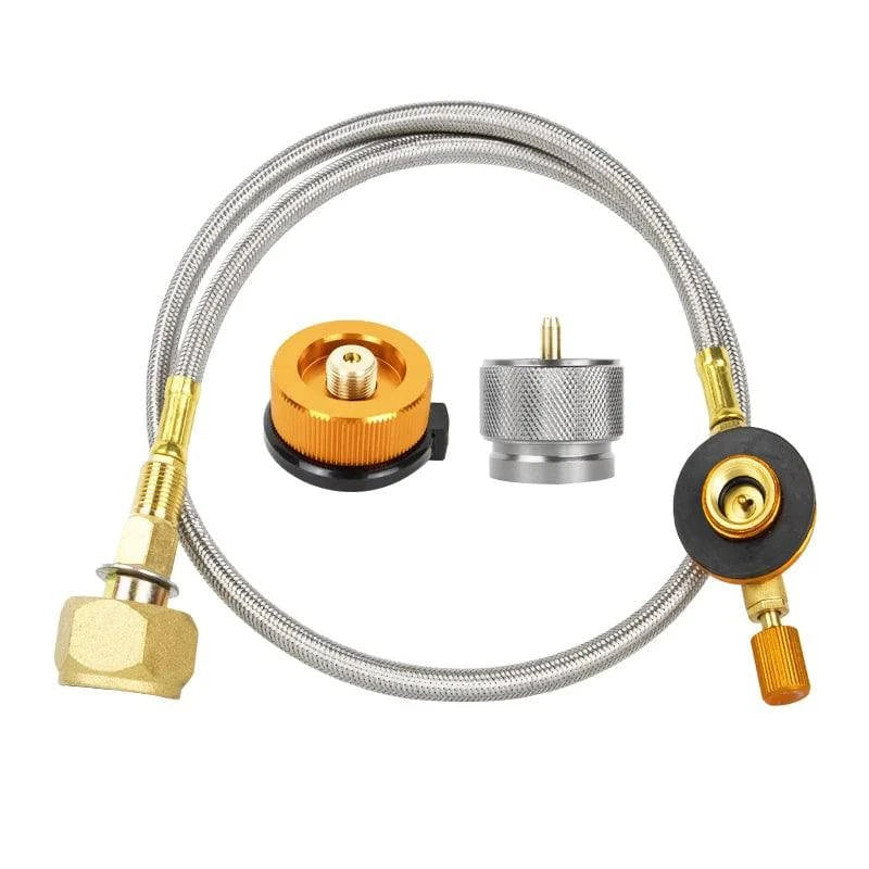 Camping Gas Stove Refill Adapter – Outdoor Cylinder Connector - camping nature gear