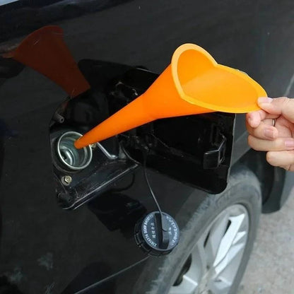 Long Stem Fuel Funnel – Auto & Motorcycle Refueling Tool - camping nature gear