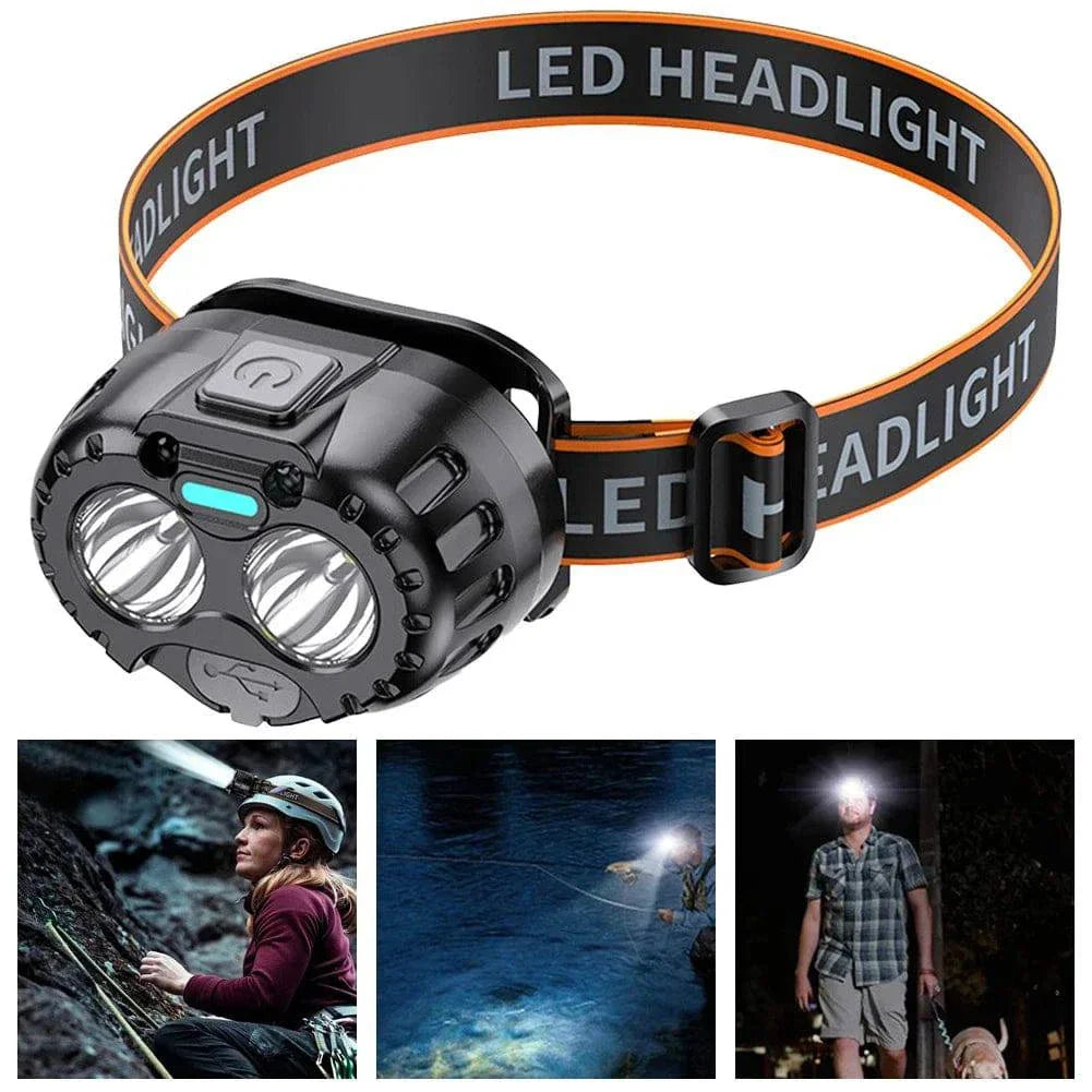 IPX4 Waterproof Headlamp – 250LM XPE 500mAh