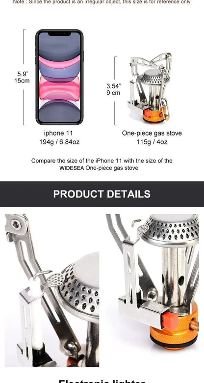 Foldable Gas Stove Burner Heater