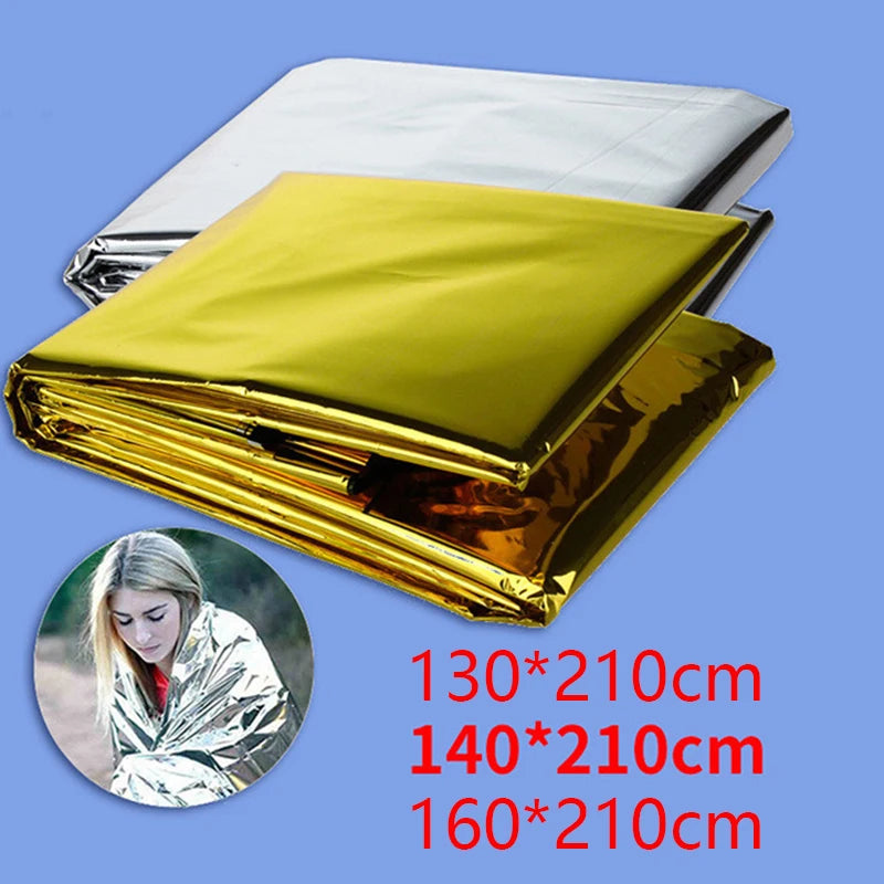 Windproof & Waterproof Emergency Thermal Blanket for Survival - camping nature gear