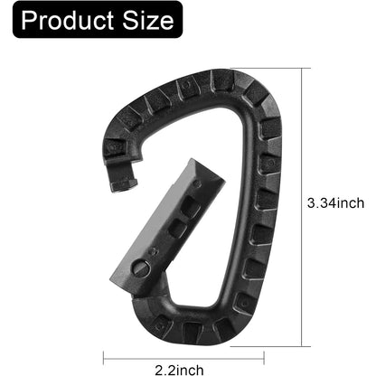 5Pcs Tactical Carabiner Clips for Hiking & Camping - camping nature gear