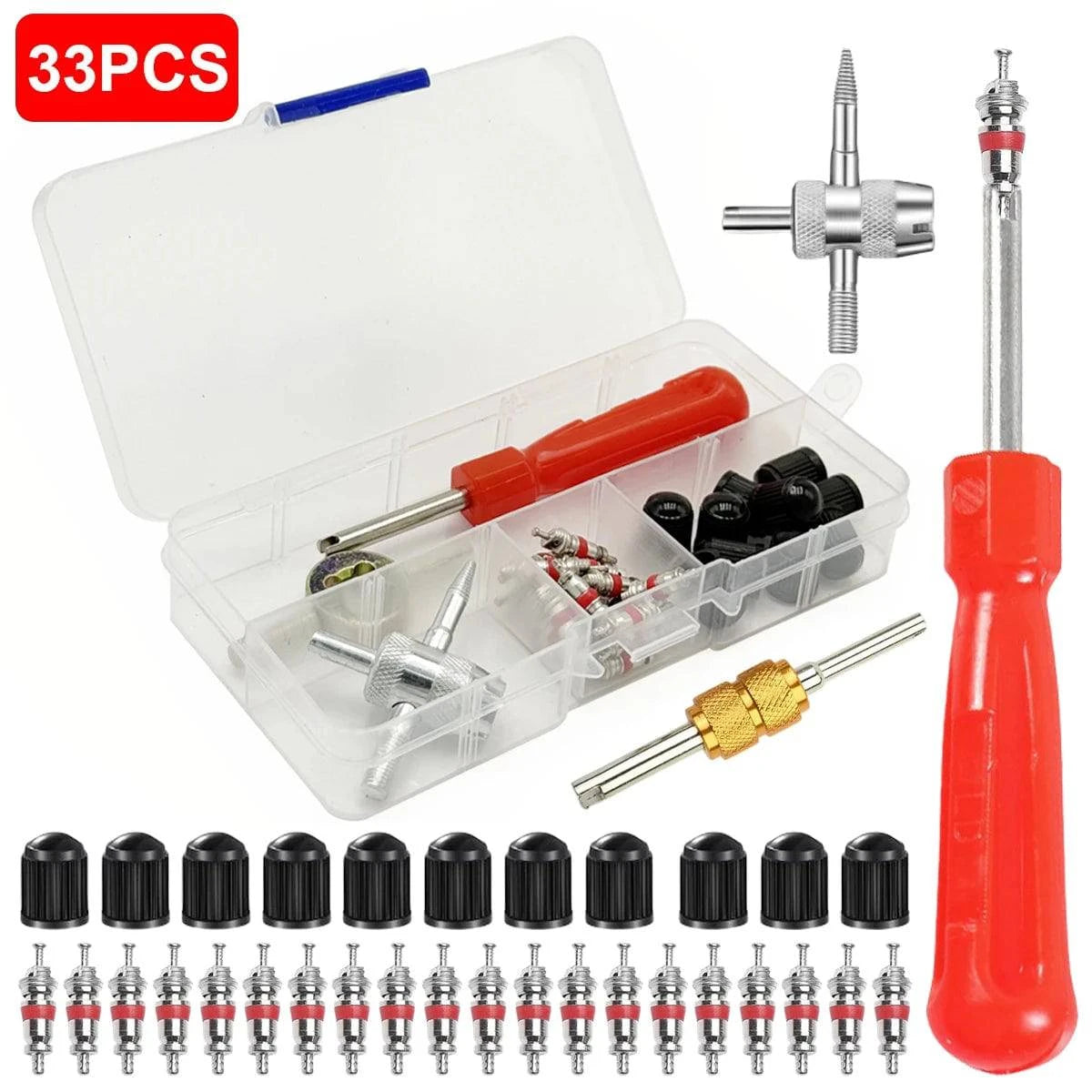 Tire Valve Core Remover Tool Kit – Car & Bike Repair - camping nature gear