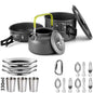 Camping Cooking Set – Travel Cookware & Tea Kettle for 2-3 People