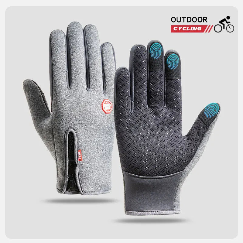 ThermoGrip: Winter Touchscreen Cycling Gloves – Warm, Waterproof, Non-Slip - camping nature gear