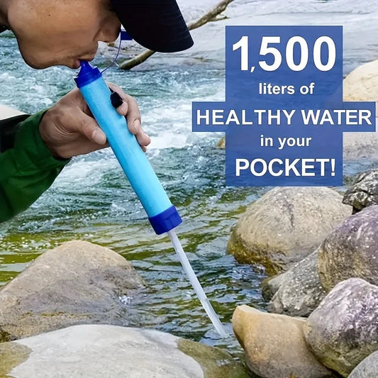 Ultra-Light Survival Water Filter - 10,000 Gallon Capacity for Outdoor Adventures - camping nature gear