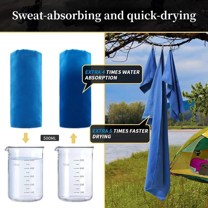 New Microfiber Towel Sports Quick-Drying Super Absorbent Camping Towel Super Soft And Lightweight Gym Swimming Yoga Beach Towel - camping nature gear