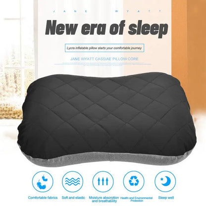 Ultralight Inflatable Camping Pillow – Portable TPU Travel Pillow for Outdoor Napping - camping nature gear