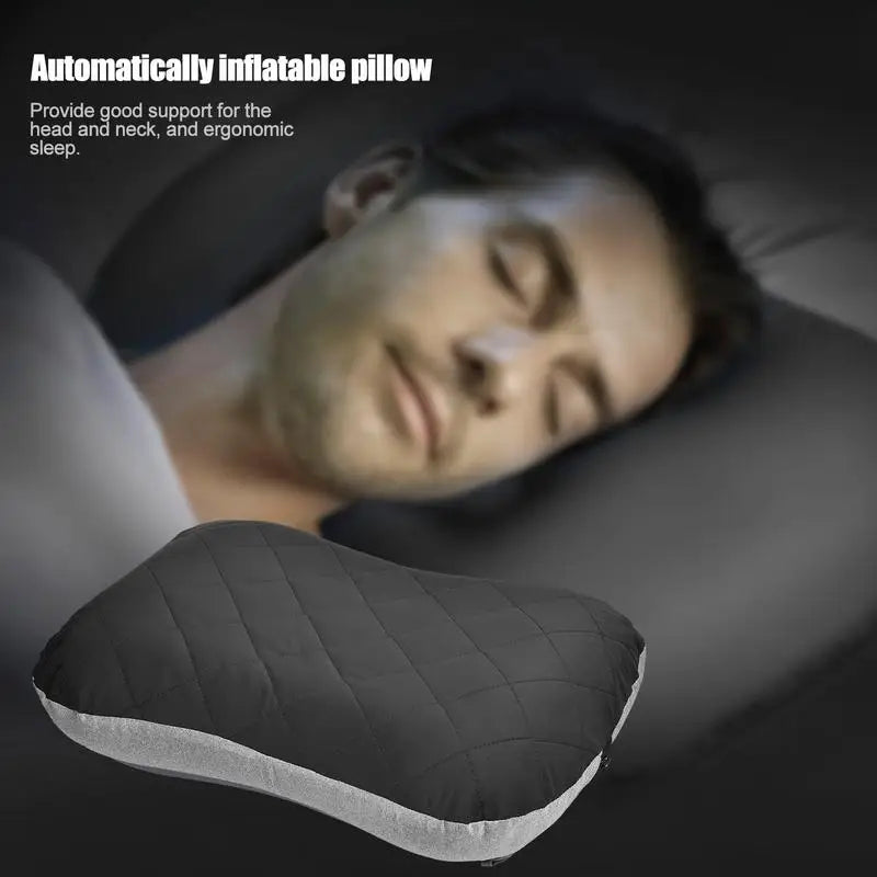 Ultralight Inflatable Camping Pillow – Portable TPU Travel Pillow for Outdoor Napping - camping nature gear