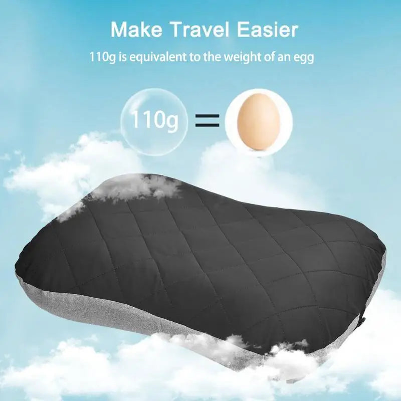 Ultralight Inflatable Camping Pillow – Portable TPU Travel Pillow for Outdoor Napping - camping nature gear