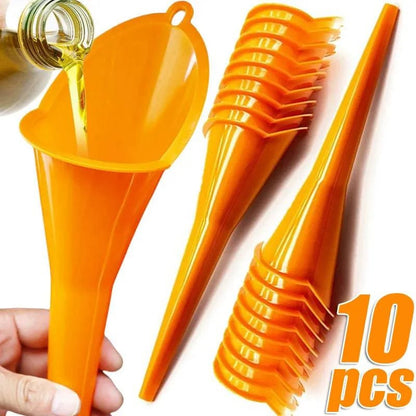 Long Stem Fuel Funnel – Auto & Motorcycle Refueling Tool - camping nature gear