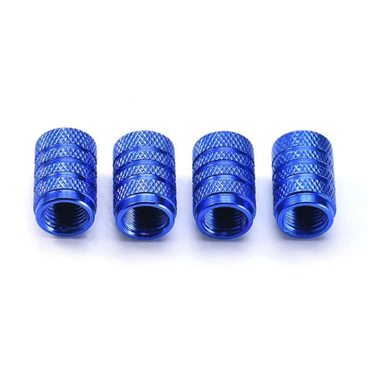 4Pcs Universal Aluminum Car Tire Valve Stem Caps – Dust Covers for Wheels & Tires - camping nature gear