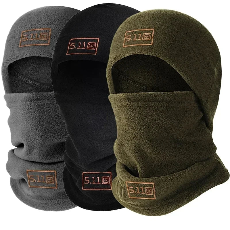 Military Fleece Hat & Scarf Set - Warm Balaclava and Neck Protector for Winter - camping nature gear