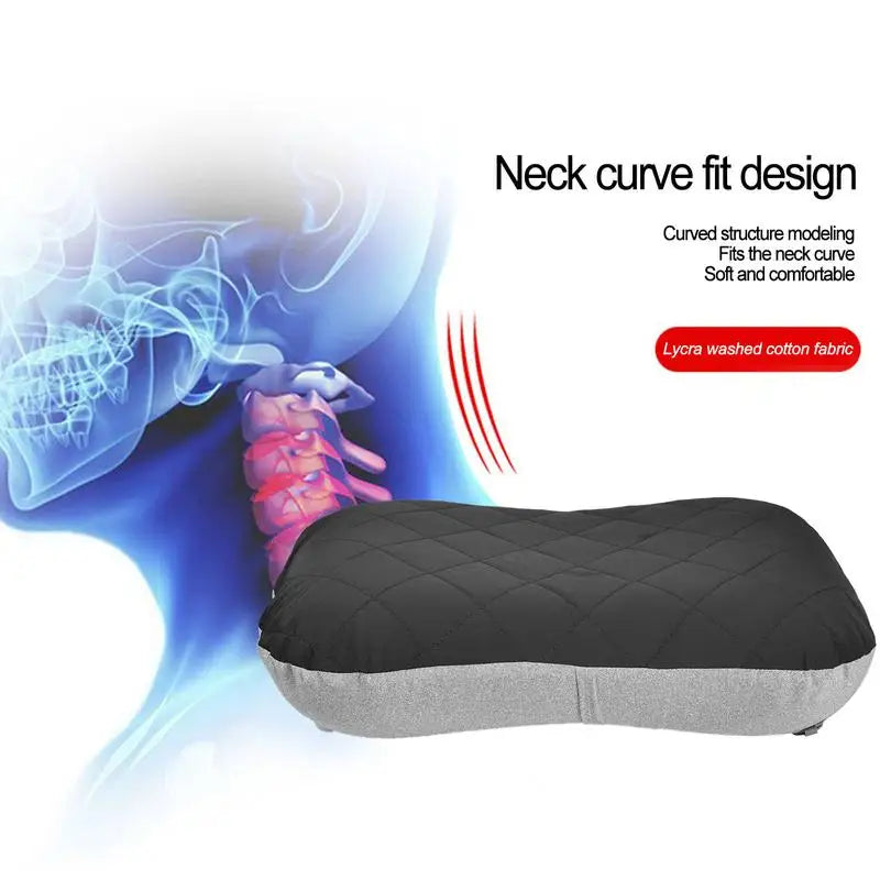 Ultralight Inflatable Camping Pillow – Portable TPU Travel Pillow for Outdoor Napping - camping nature gear