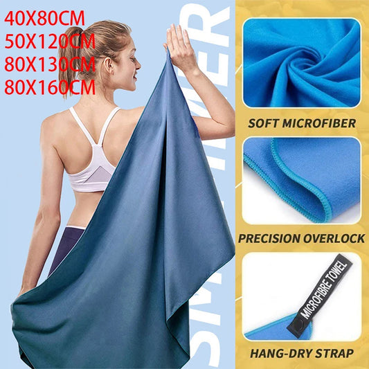 New Microfiber Towel Sports Quick-Drying Super Absorbent Camping Towel Super Soft And Lightweight Gym Swimming Yoga Beach Towel - camping nature gear