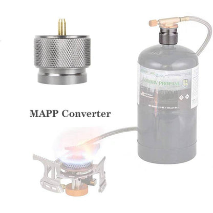 Camping Gas Stove Refill Adapter – Outdoor Cylinder Connector - camping nature gear