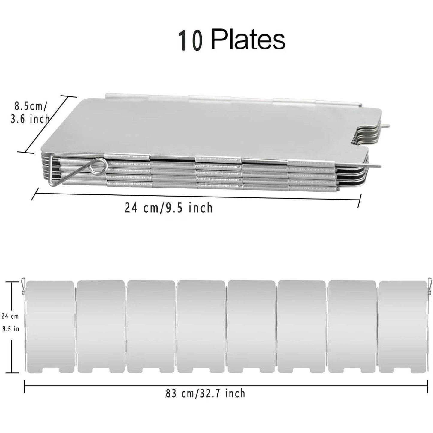 Aluminum Folding Windshield – Gas Burner Camping Stove Protector - camping nature gear