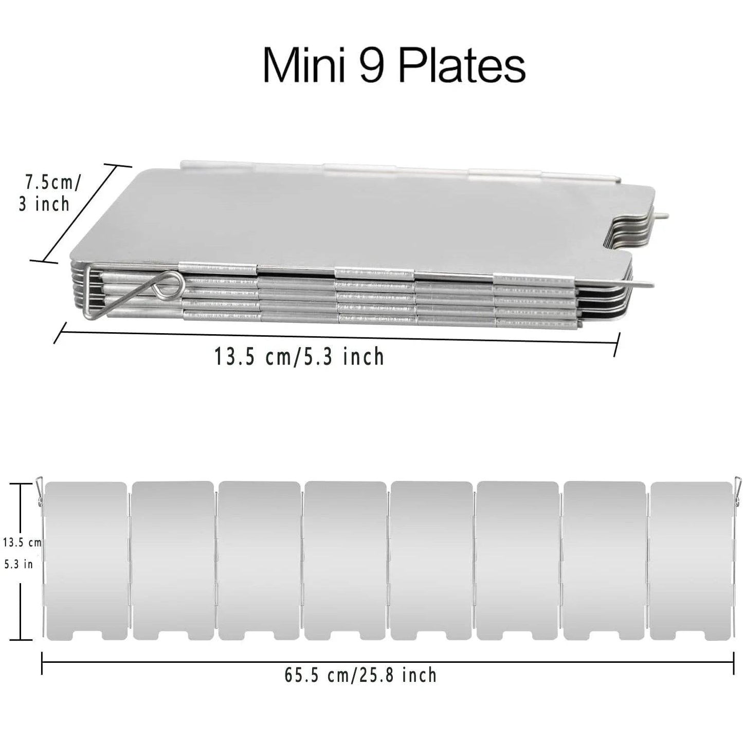 Aluminum Folding Windshield – Gas Burner Camping Stove Protector - camping nature gear