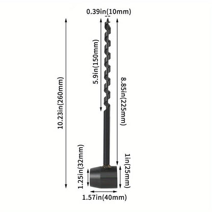 Outdoor Survival Drill & Wrench – 160mm Camping Bushcraft Tool