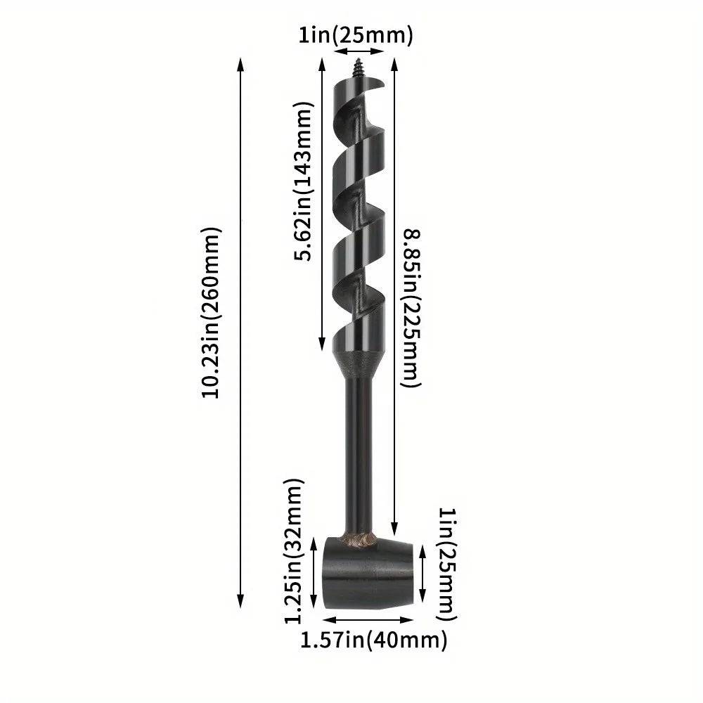 Outdoor Survival Drill & Wrench – 160mm Camping Bushcraft Tool