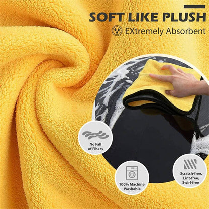 Microfiber Cleaning Towels – Soft Drying Cloths for Car - camping nature gear