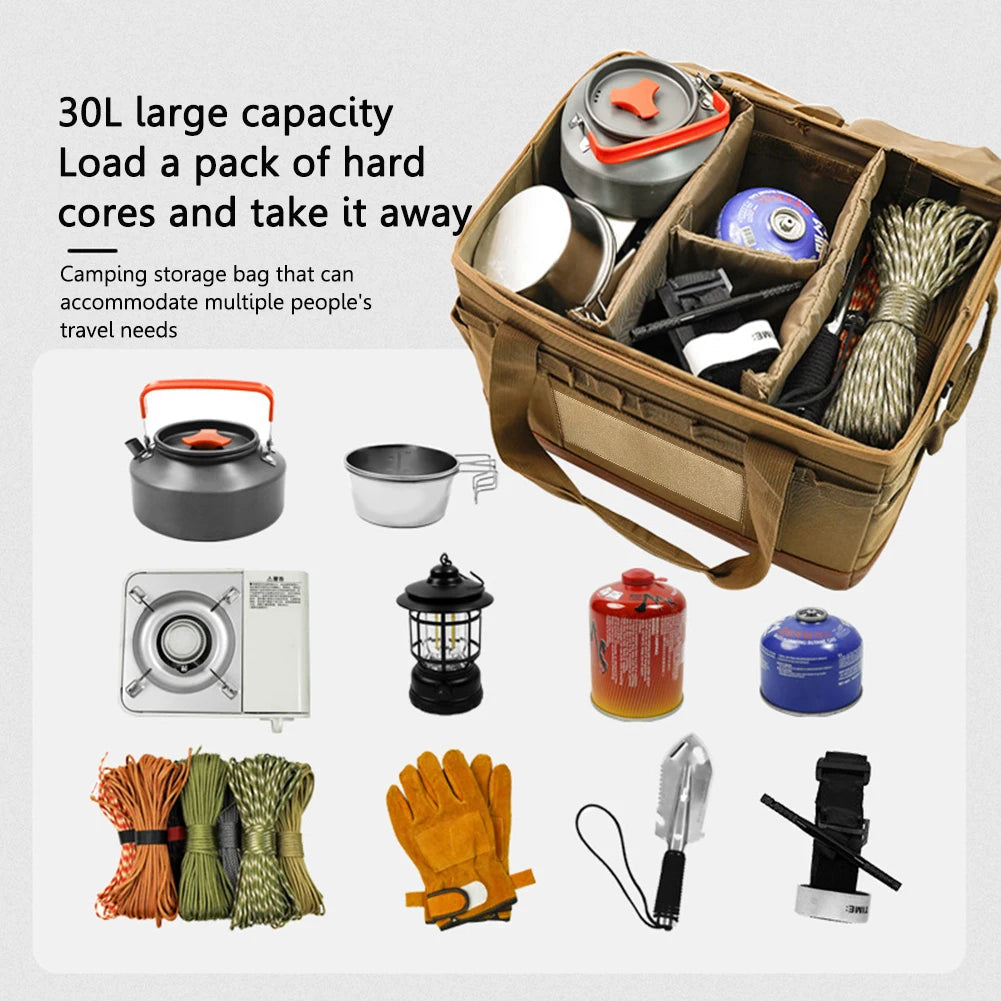 30L Camping Cookware Storage Bag