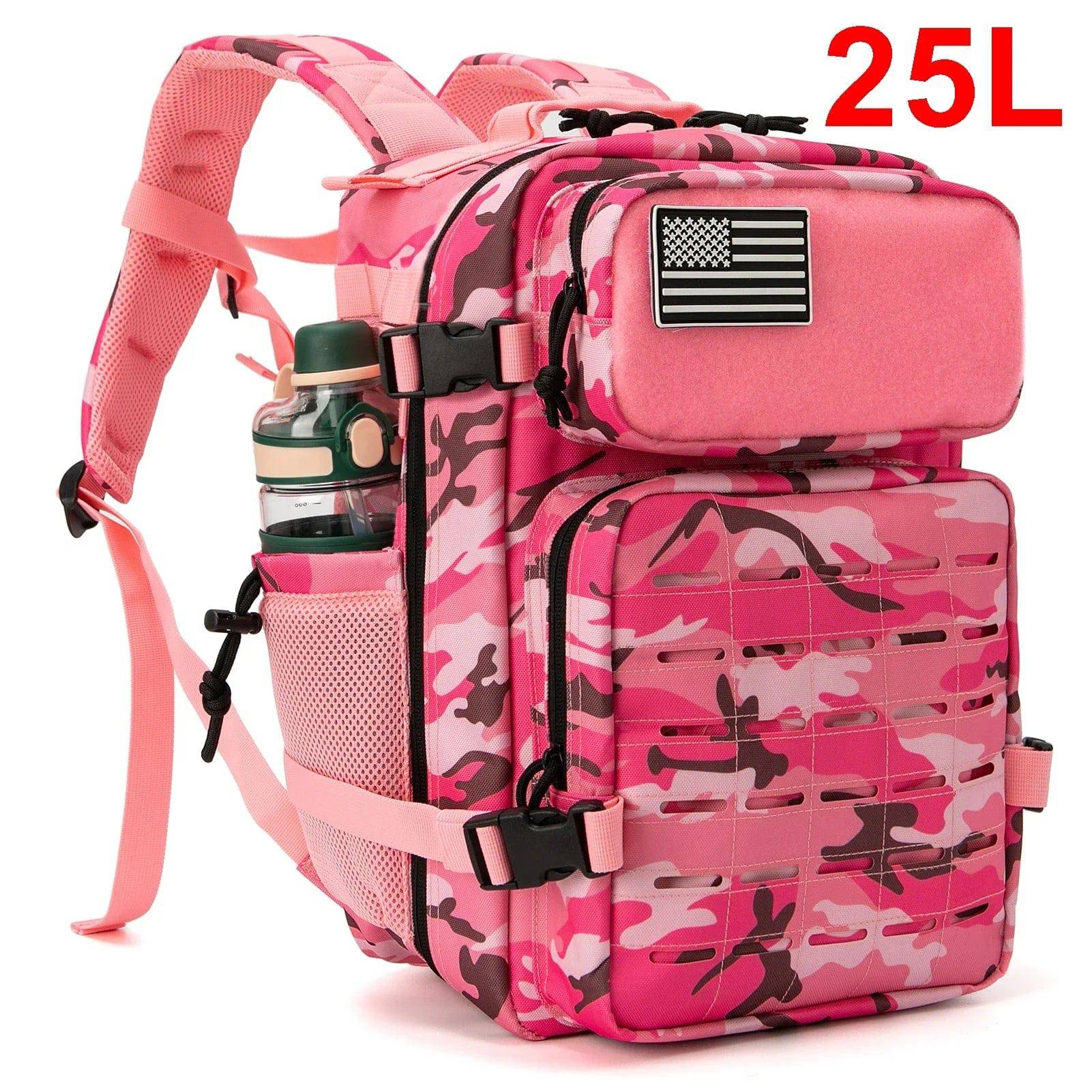 Tactical Hiking Backpack – 25L/45L with Bottle Holder for Men & Women - camping nature gear