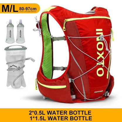 8L Running Hydration Backpack – Hiking Vest with 1.5L Water Bag & Bottle - camping nature gear