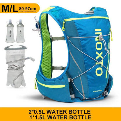 8L Running Hydration Backpack – Hiking Vest with 1.5L Water Bag & Bottle - camping nature gear