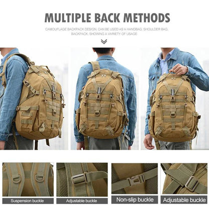 40L Tactical Camping Backpack – Outdoor Travel Bag for Men - camping nature gear