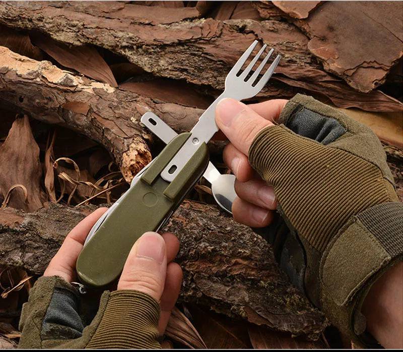 7-in-1 Multifunctional Camping Utensil 