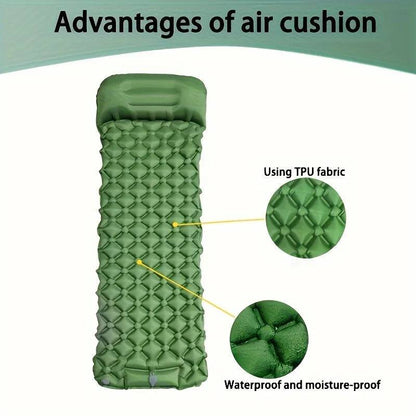 Inflatable Mattress with Pillows – Ultra-Light Travel & Camping Bed