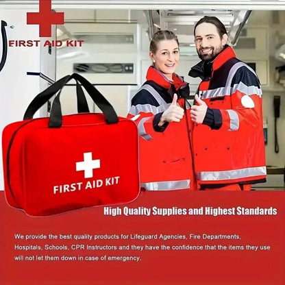 Deluxe 245-Piece First Aid Kit with Carrying Case