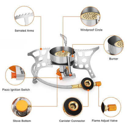 3900W Windproof Folding Gas Stove