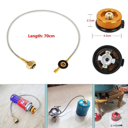 Camping Gas Stove Refill Adapter – Outdoor Cylinder Connector - camping nature gear