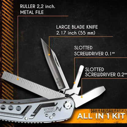 24-in-1 Sanke Rescue Multitool – Survival & Camping Gear