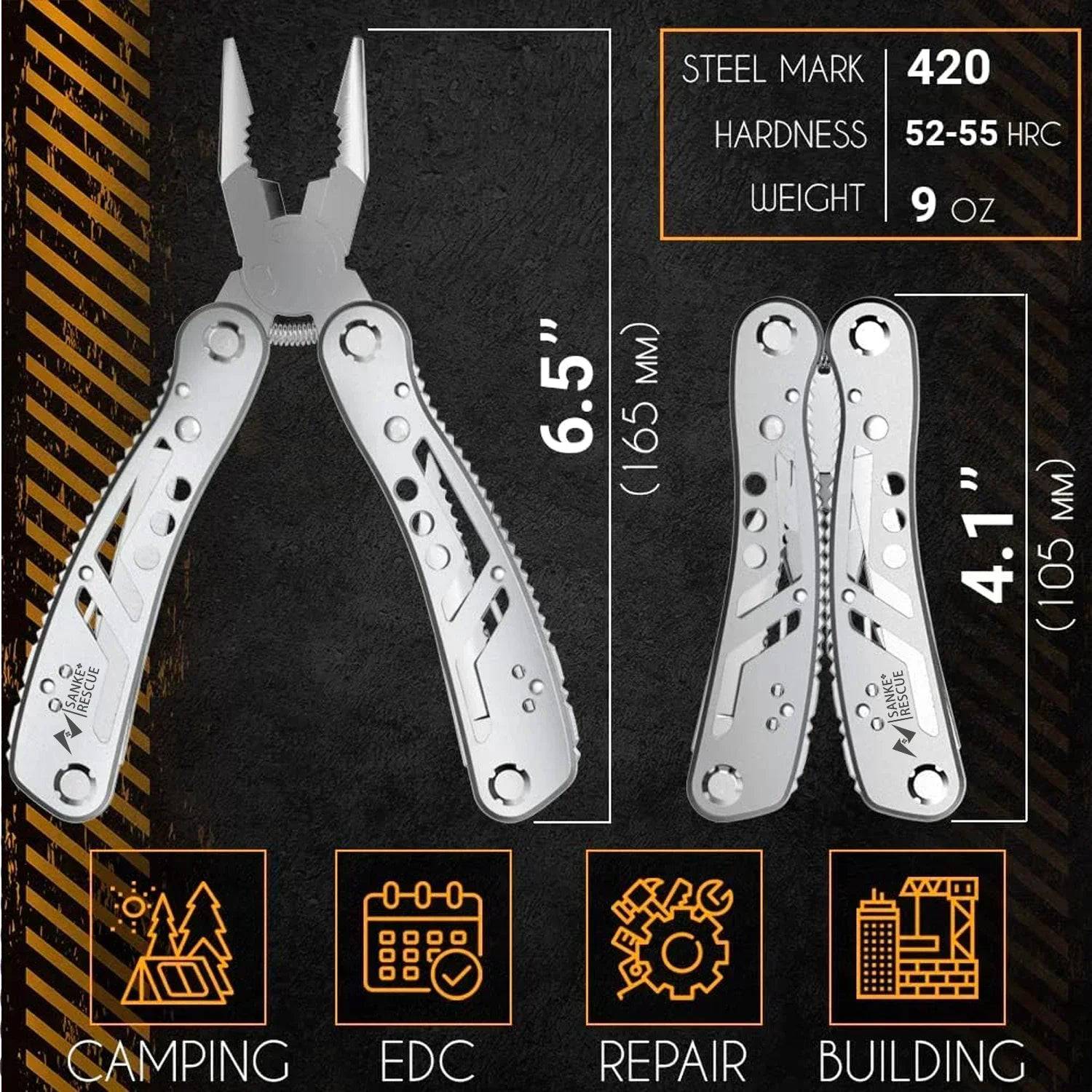 24-in-1 Sanke Rescue Multitool – Survival & Camping Gear