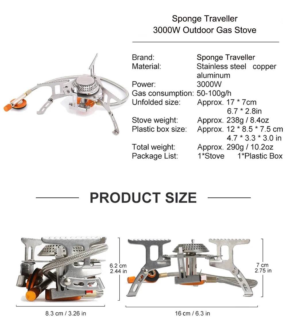 3500W Portable Foldable Gas Stove